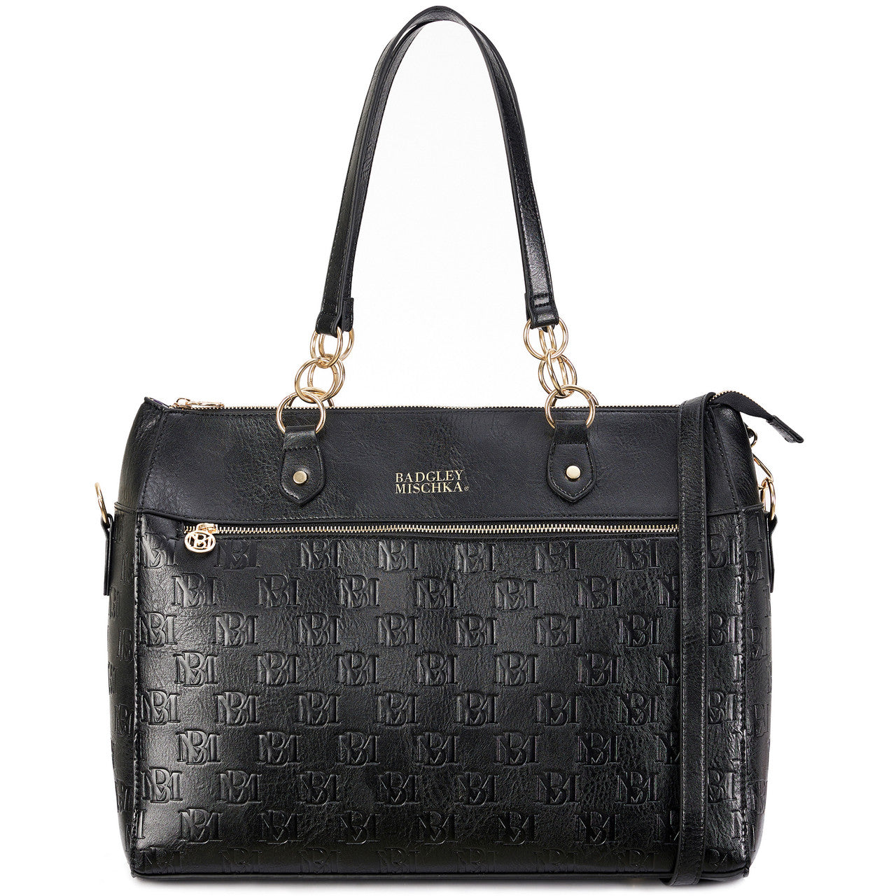 Madalyn Vegan Leather Travel Tote Weekender Bag by Badgley Mischka Madalyn Vegan Leather Travel Tote Weekender Bag by Badgley Mischka