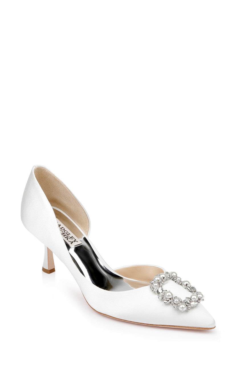 Fabia D'Orsay With Crystal Buckle by Badgley Mischka