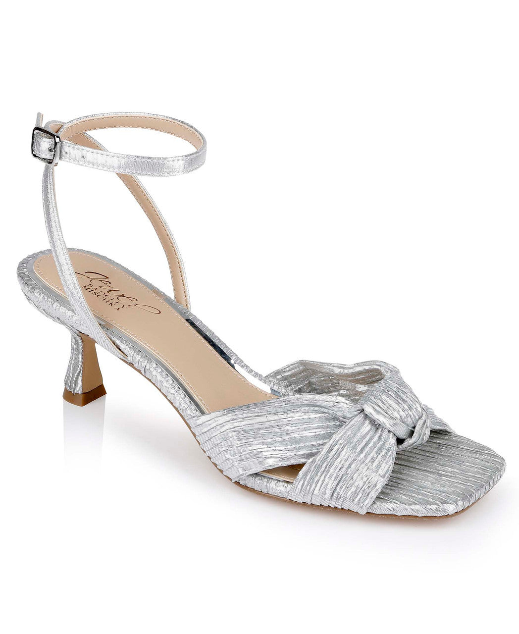 Badgley Mischka Women's True Kitten Heel Sandals - Gold - 8M Badgley Mischka Women's True Kitten Heel Sandals - Gold - 8M