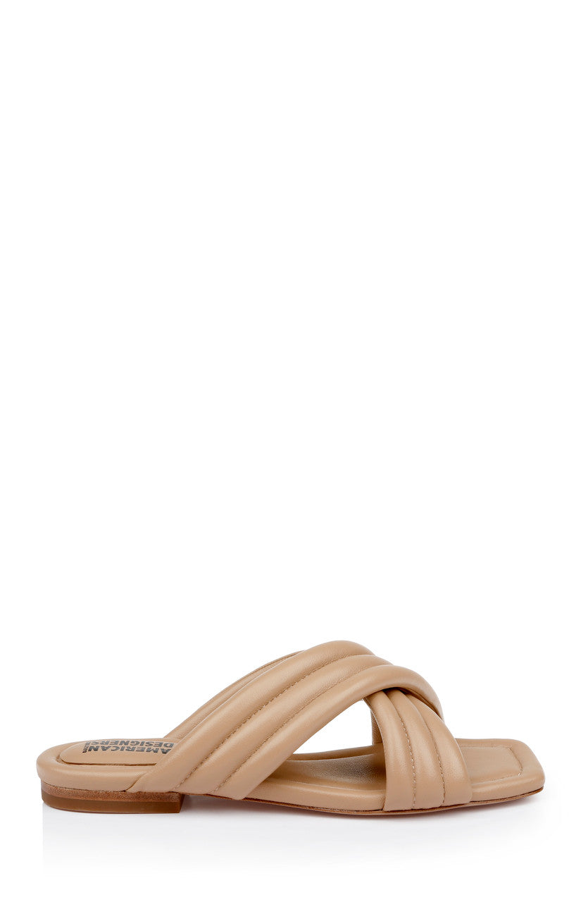Parchment | Junction Puff Crisscross Strap Sandals