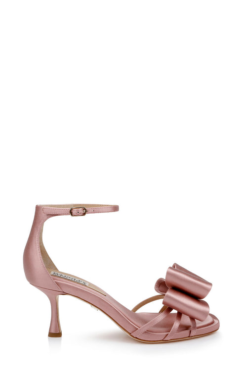Blush | Alysha Open Toe Kitten Heels