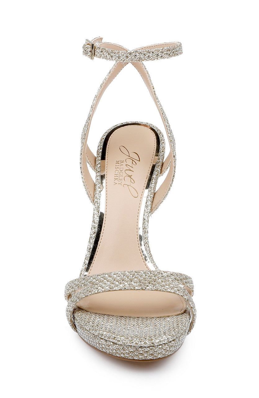 Light Gold | Arianna Shimmering Platform Stiletto