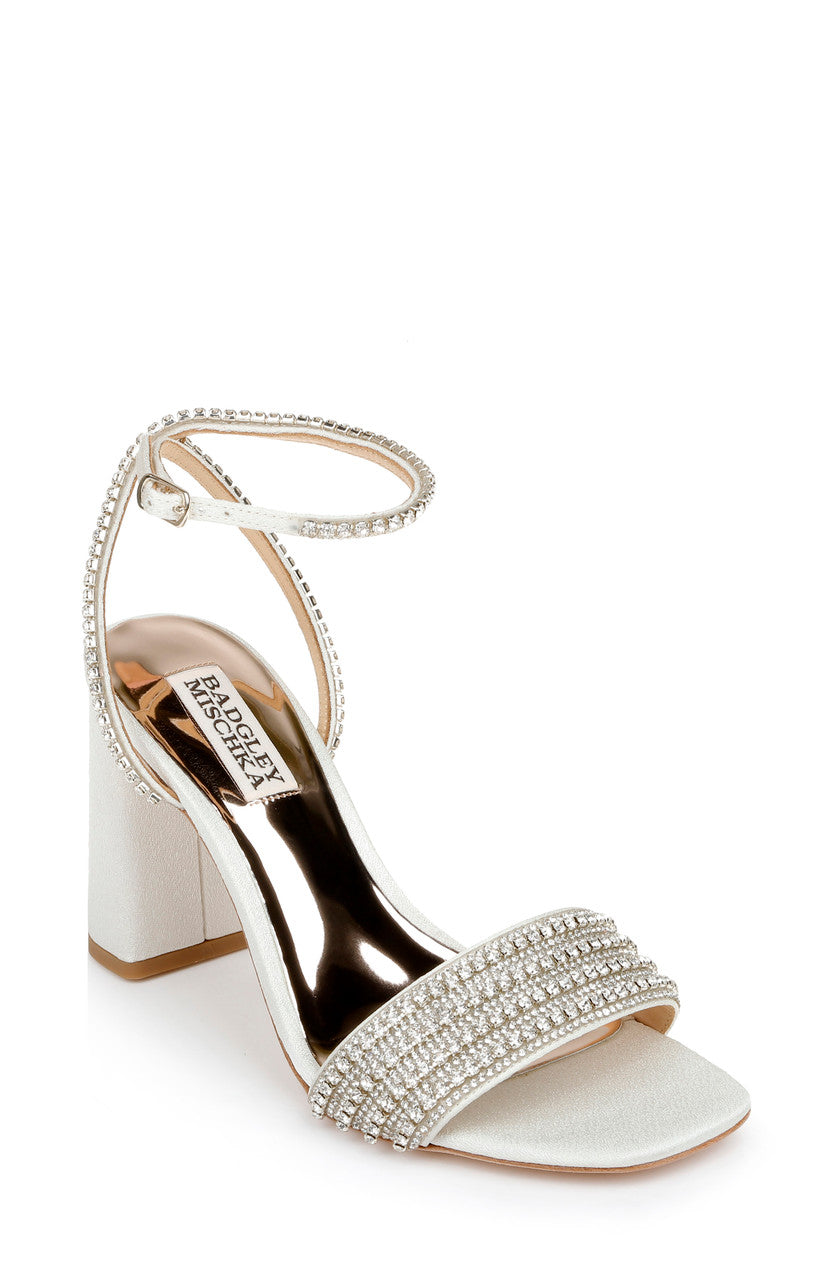 Ivory | Becca Strappy Block Heel