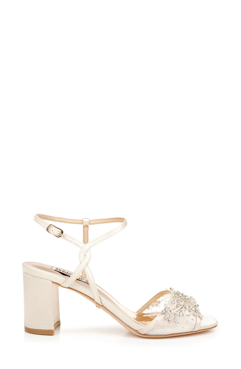 Ivory | Blaine Embellished Block Heel
