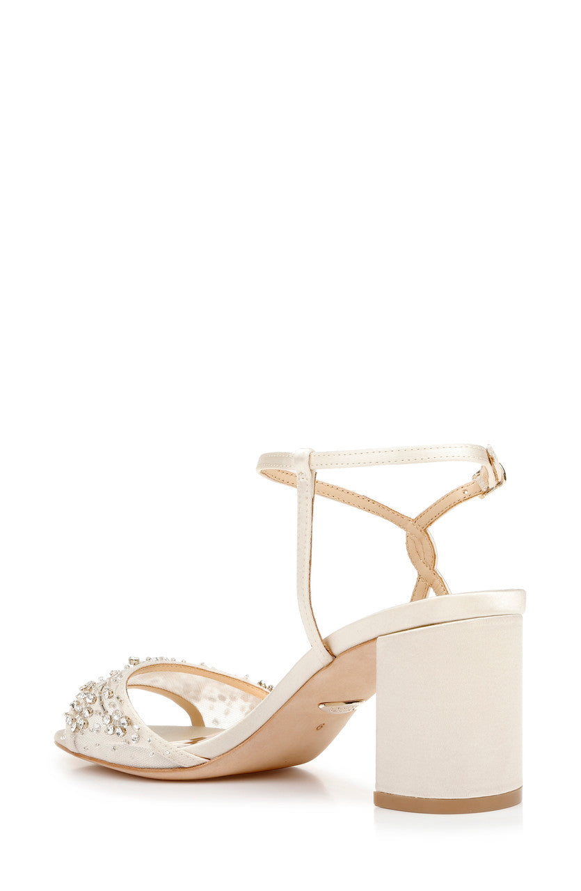 Ivory | Blaine Embellished Block Heel