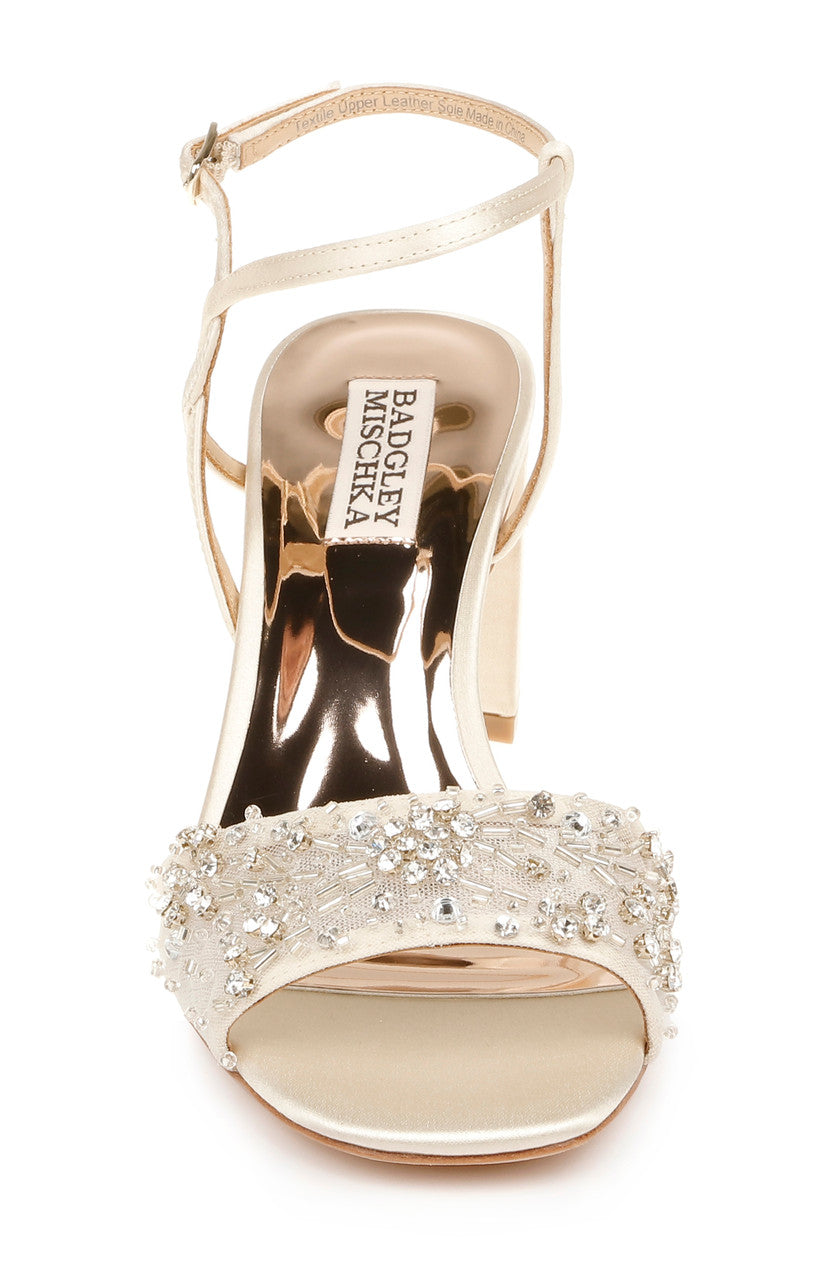 Ivory | Blaine Embellished Block Heel