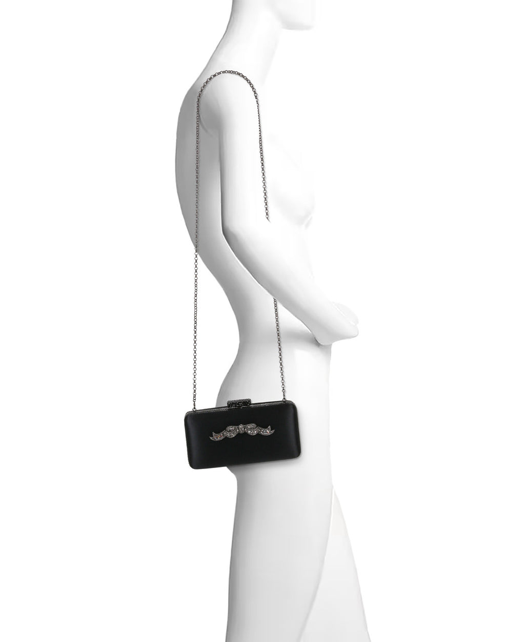 Black | Lexi Crystal Bow Clutch Form