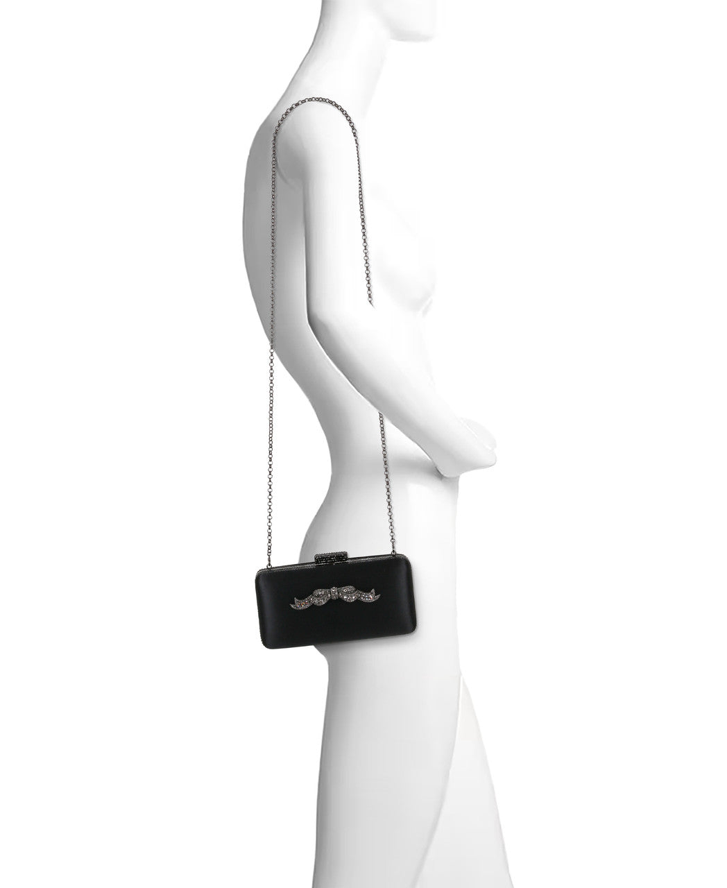 Black | Lexi Crystal Bow Clutch Form