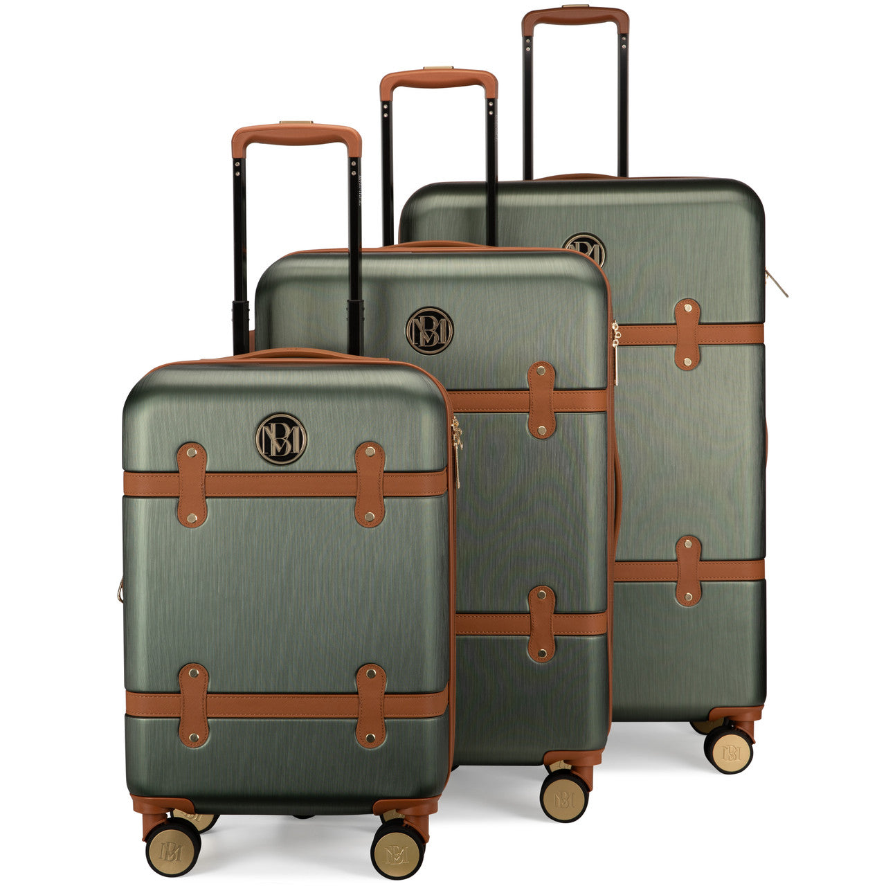 Retro Olive Green | Grace Luggage Set