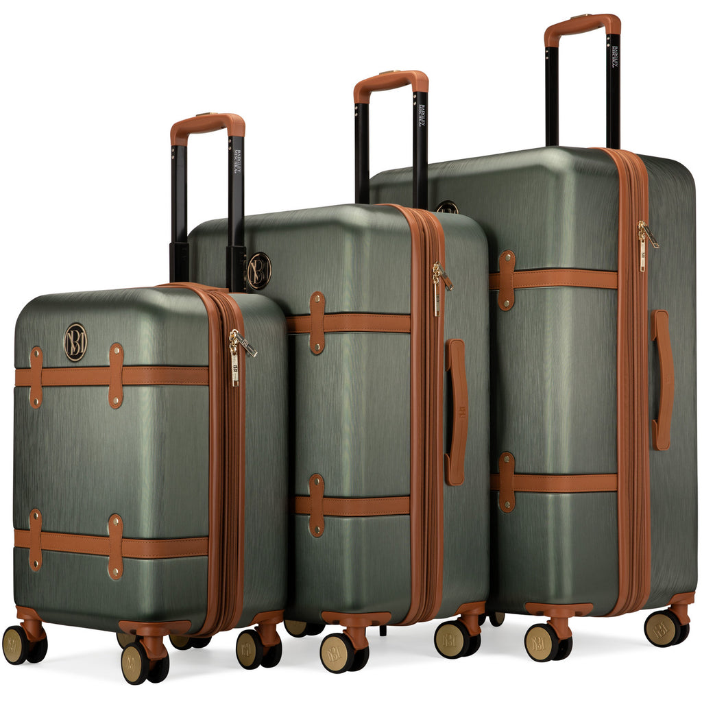 Retro Olive Green | Grace Luggage Set