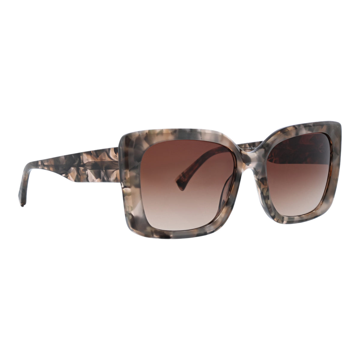 Grey Tortoise | Piera Sunglasses Front Side