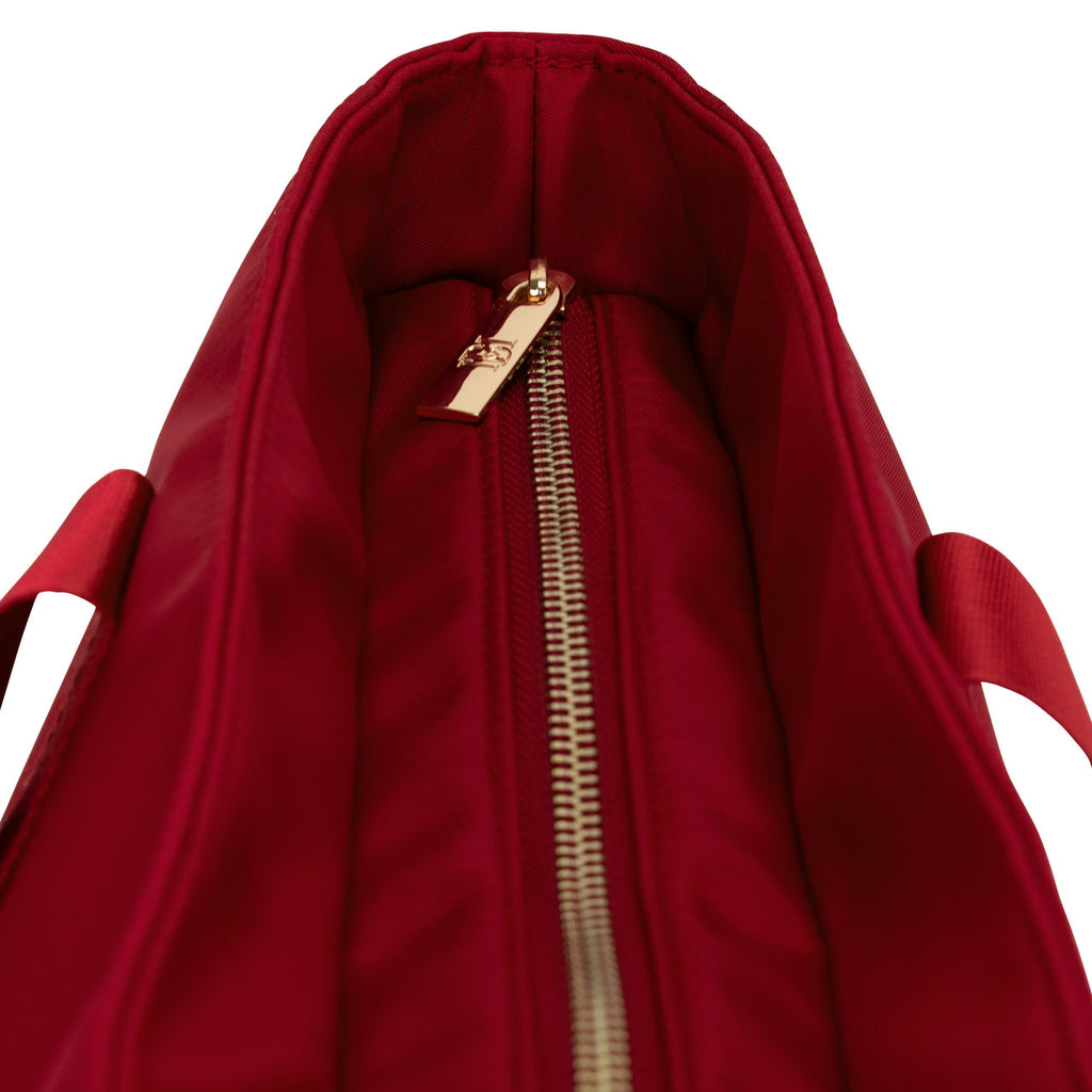 Burgundy | Nylon Weekender Tote Bag