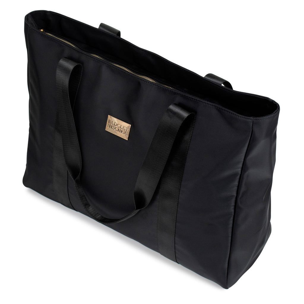 Black | Nylon Weekender Tote Bag