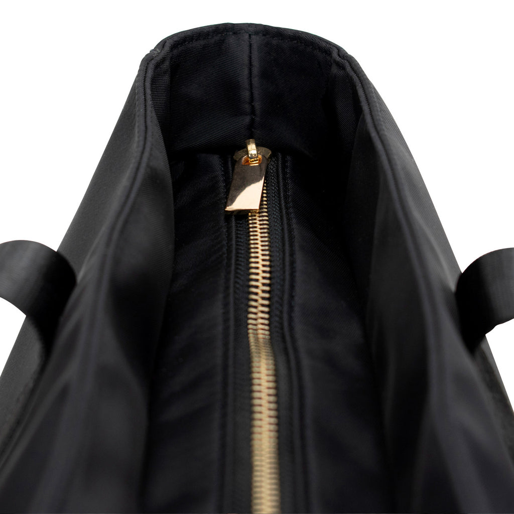 Black | Nylon Weekender Tote Bag