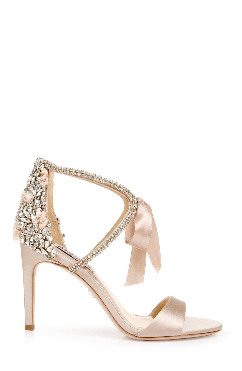 Nude | Bonita Bejeweled Strappy Stiletto
