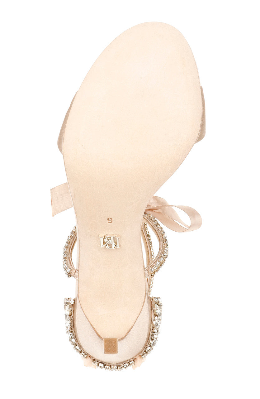 Nude | Bonita Bejeweled Strappy Stiletto
