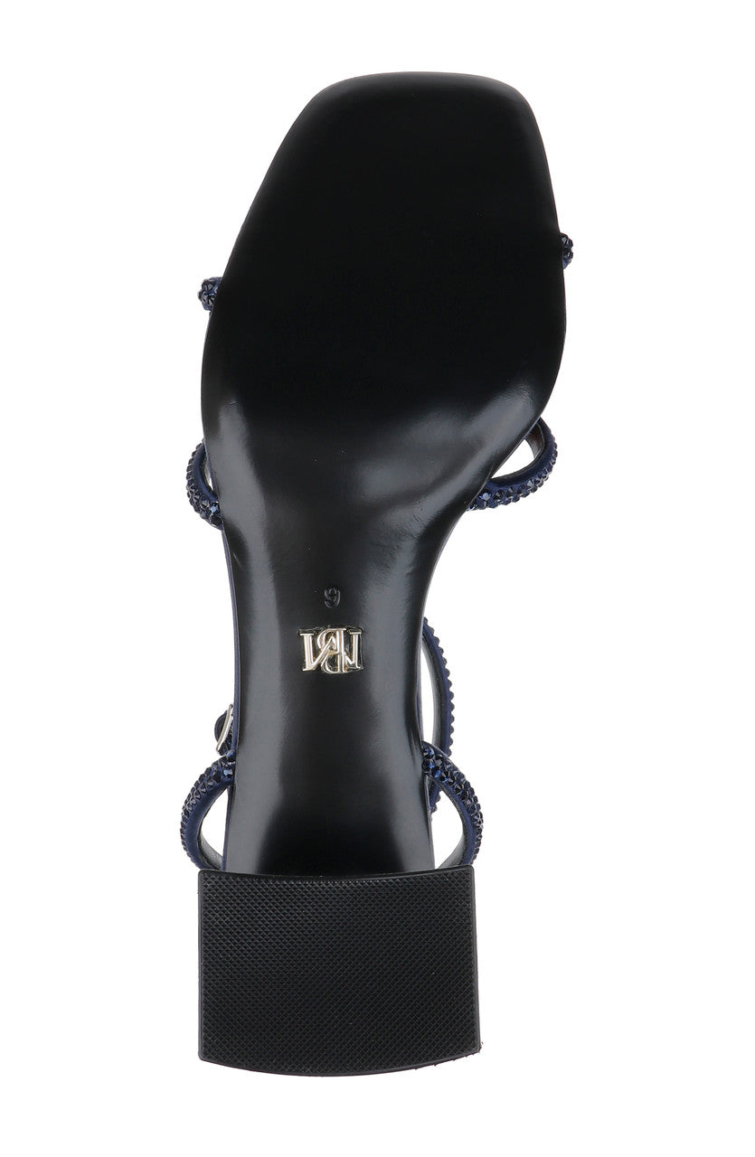 Midnight | Brisa Low Block Heeled Sandal