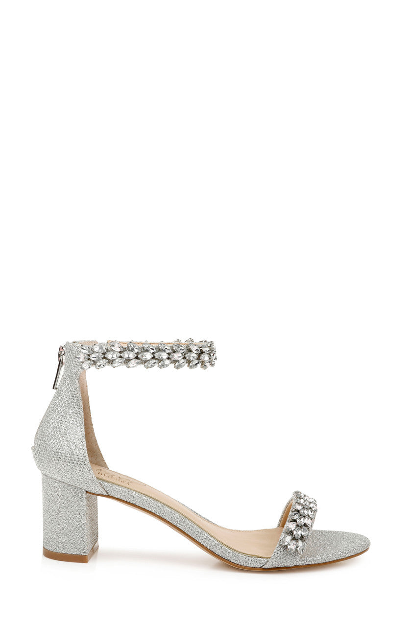 Silver | Bronwen Embellished Evening Shoe