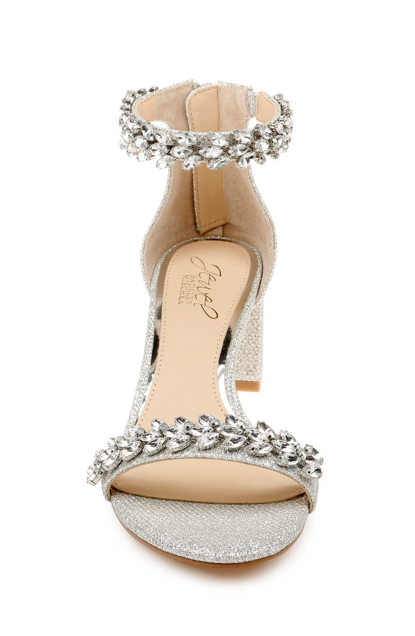 Silver | Bronwen Embellished Evening Shoe