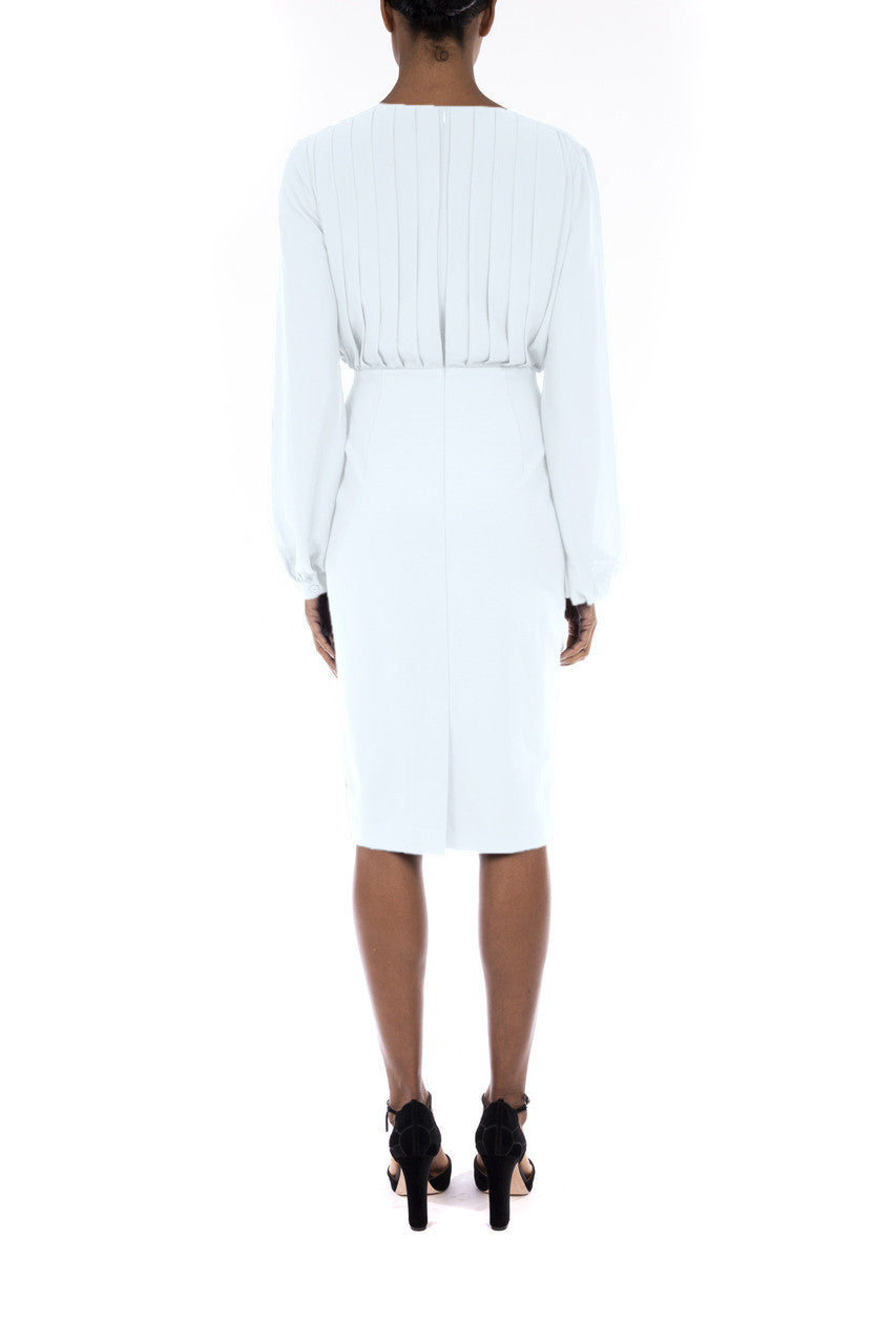 Ivory | Versatile Deep V-Neck Dress