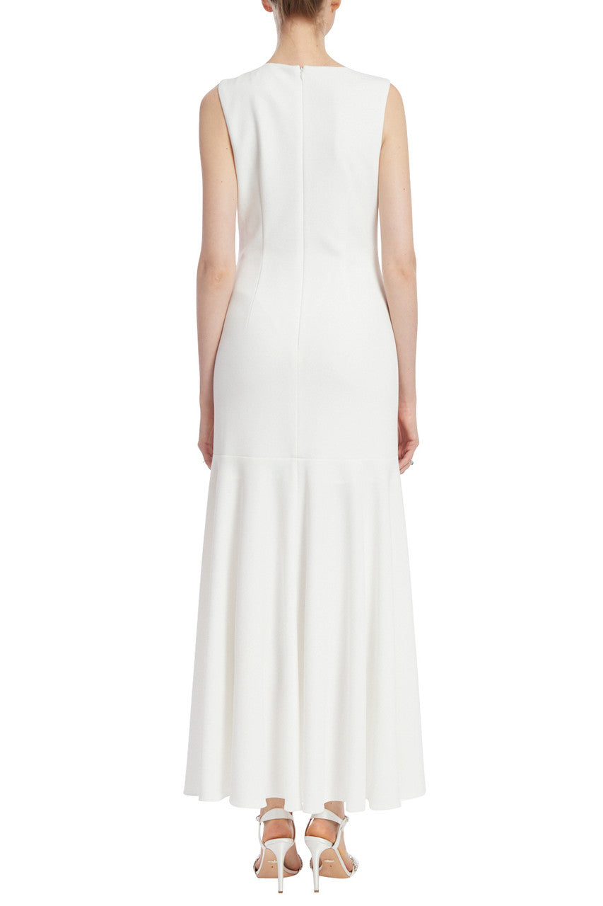 Light Ivory | Pleated  Fit and Flare Dress