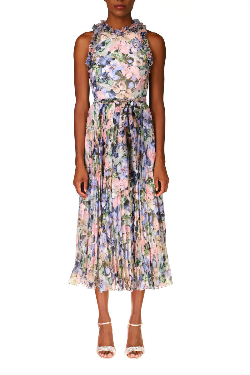 Violet Multi | Floral A-Line Cocktail Dress