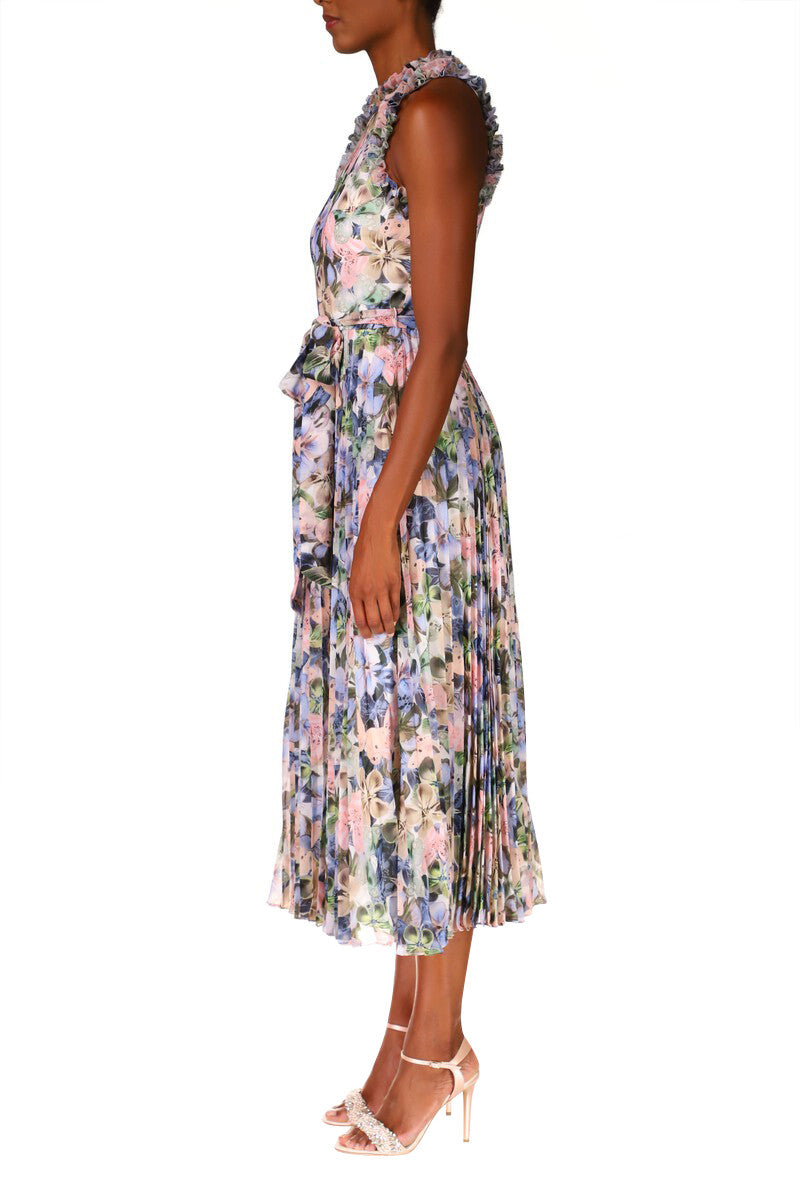 Violet Multi | Floral A-Line Cocktail Dress