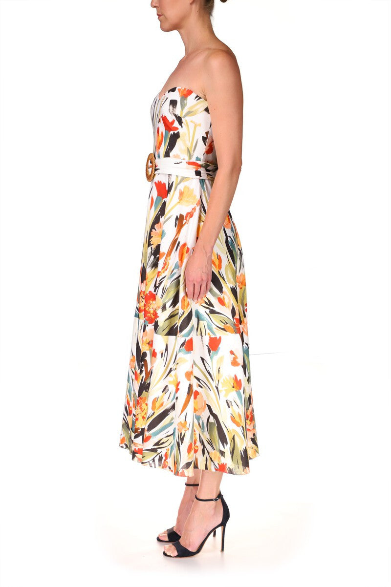 White Multi | Springtime Sweetheart Dress
