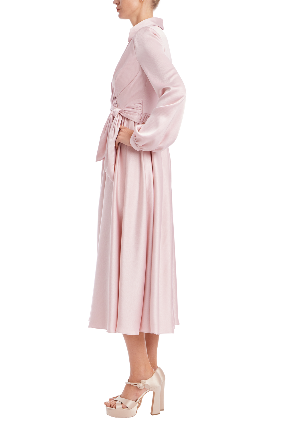 Badgley Mischka Wrap Full Skirt Day Dress Badgley Mischka Wrap Full Skirt Day Dress