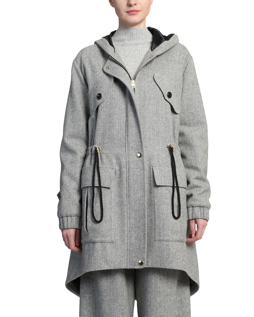 Grey Multi | Utilitarian Coat