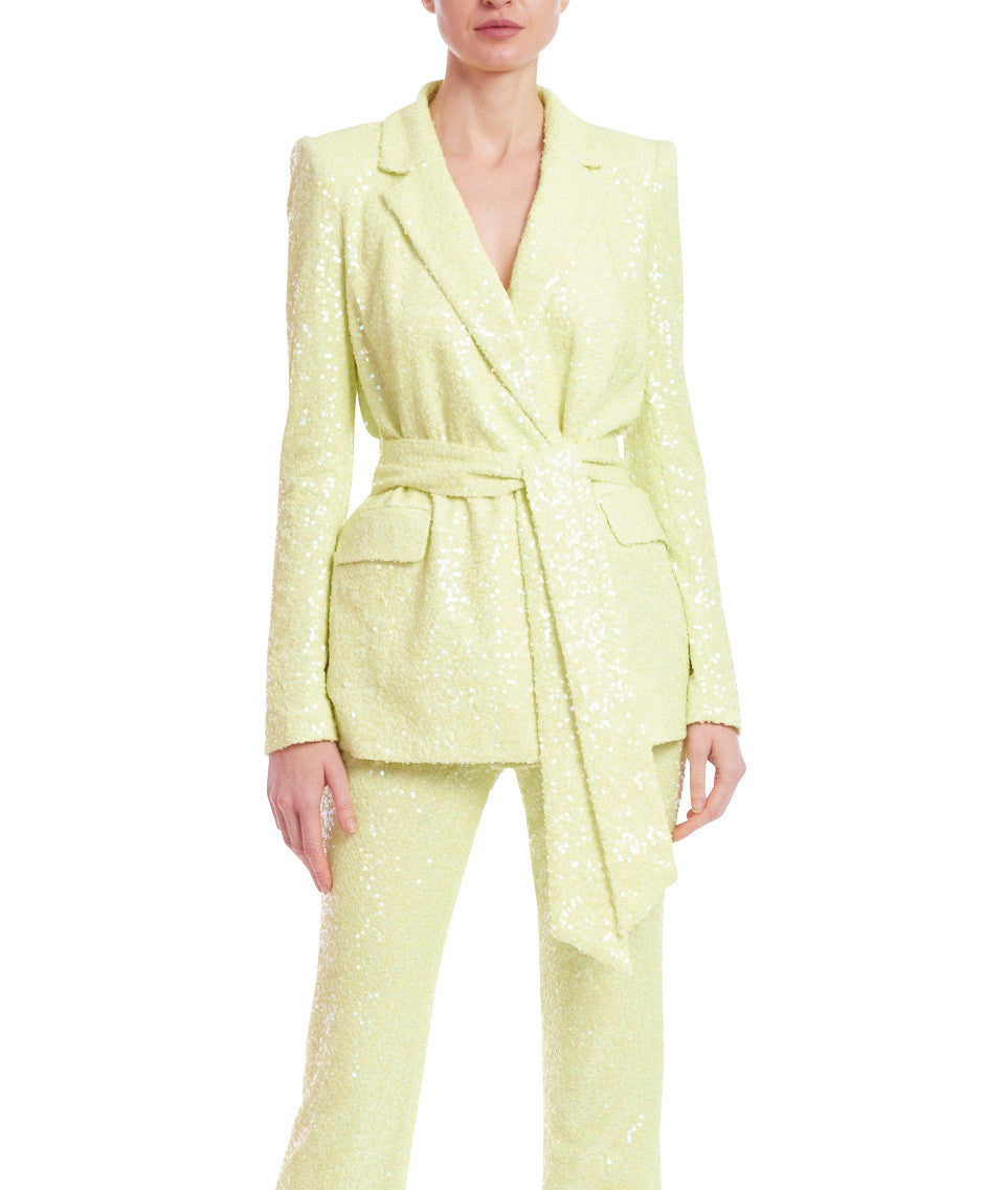 Lime | Wrap Sparkle Blazer