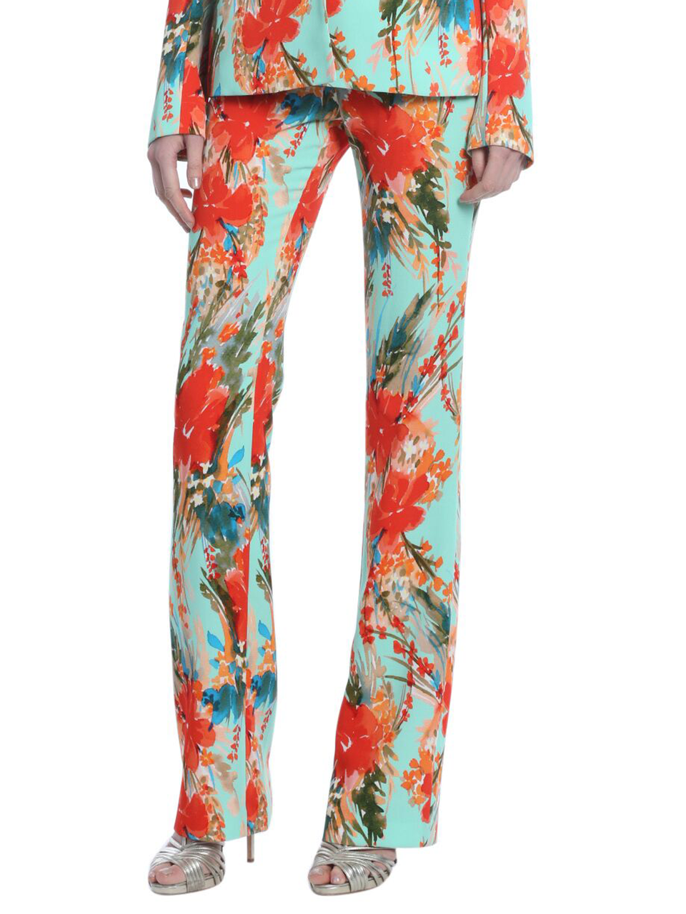 Aqua Multi | Orchid Floral Printed Pant