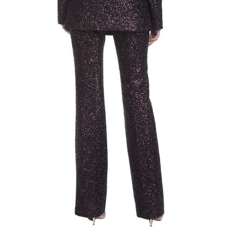 Black Burgundy | Runway Micro Sequin Pant