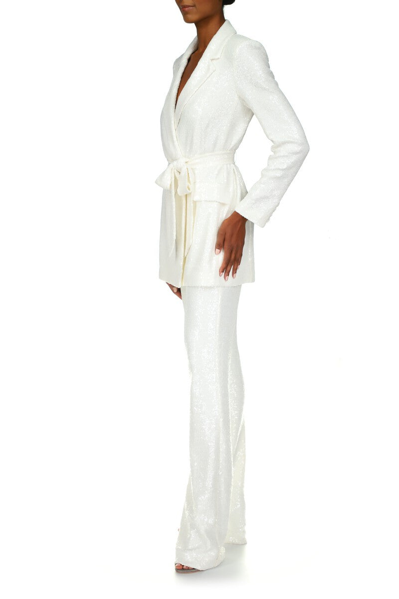 White | Sequin Pants