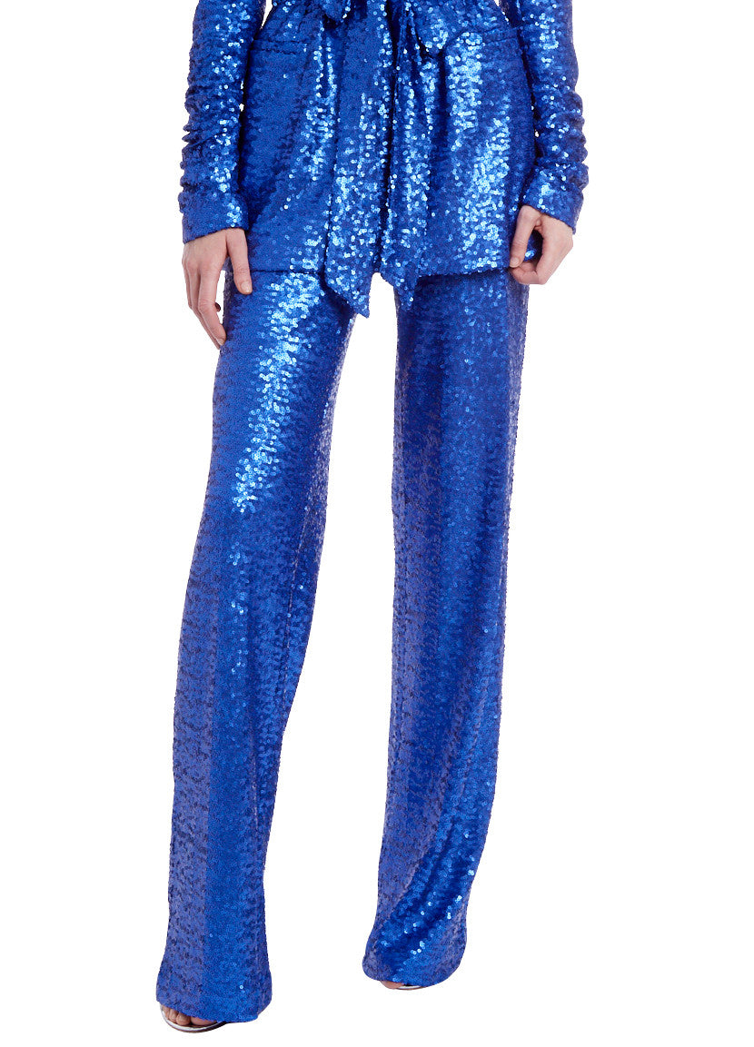 Blue | Royal Blue Sequin Pants