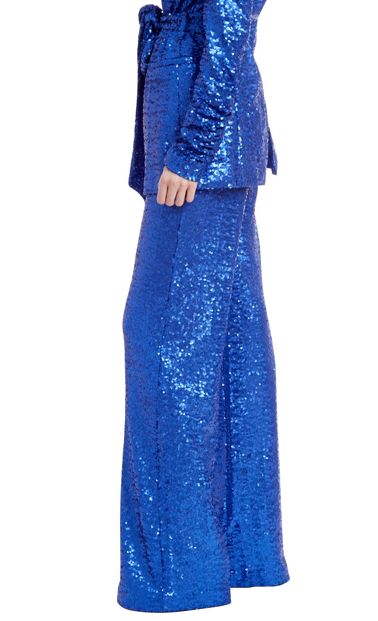 Blue | Royal Blue Sequin Pants