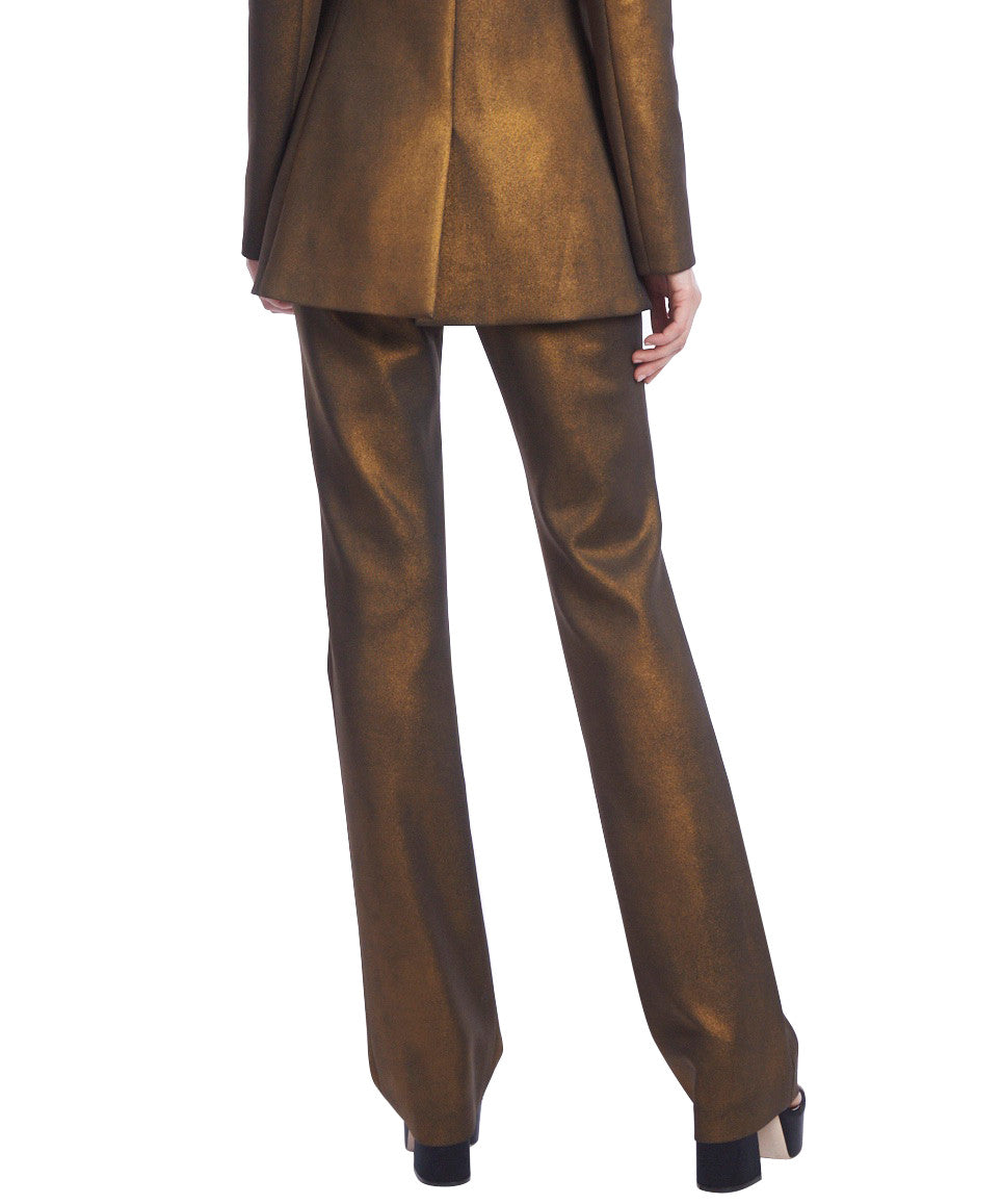 Bronze | Metallic Bootleg Pants