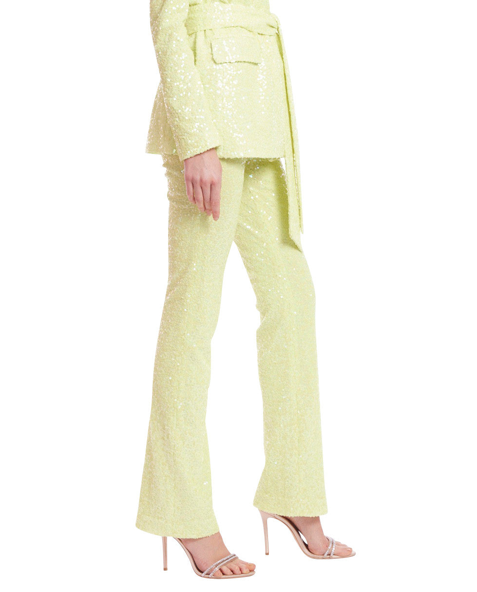 Lime | Sparkle Straight-Leg Trousers