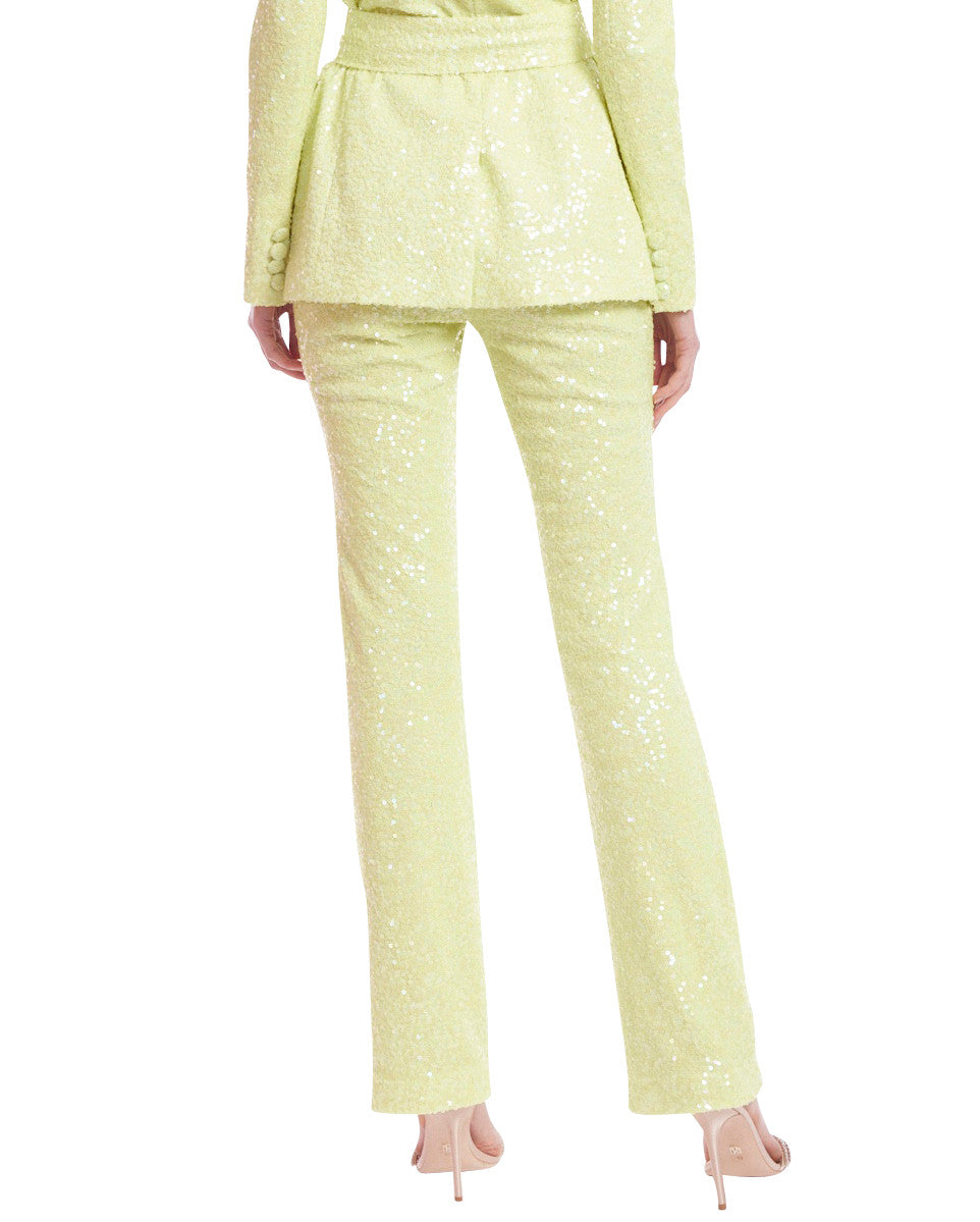 Lime | Sparkle Straight-Leg Trousers