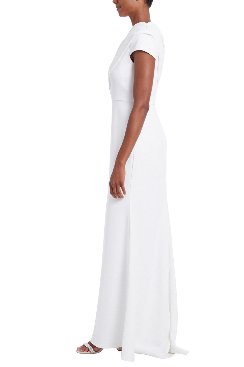 Light Ivory | Asymmetrical One-Shoulder Gown