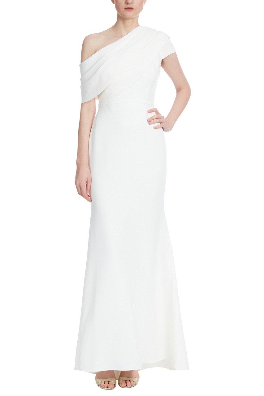 Light Ivory | Asymmetrical One-Shoulder Gown