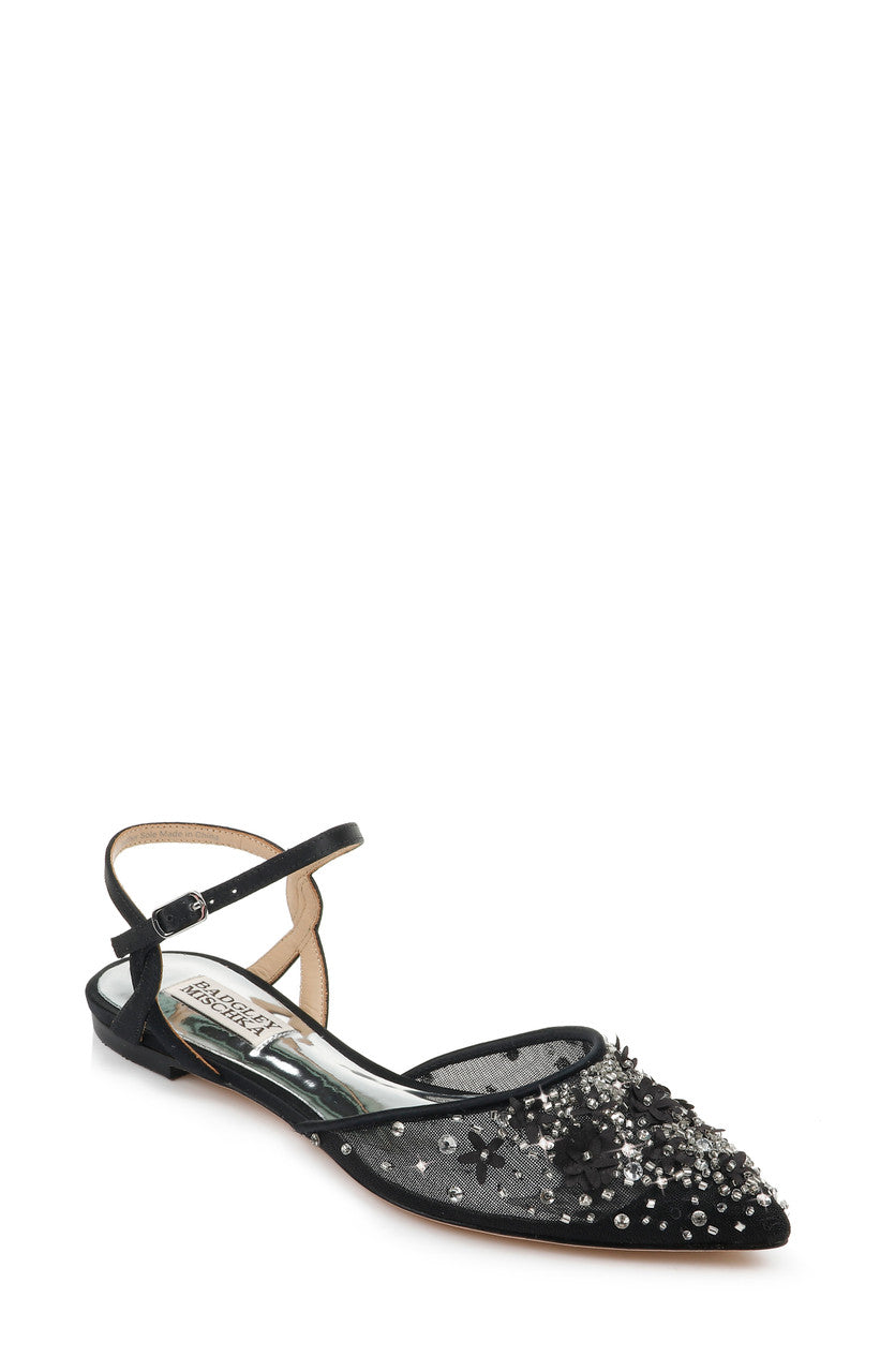 Black | Carissa Pointed Toe Flat