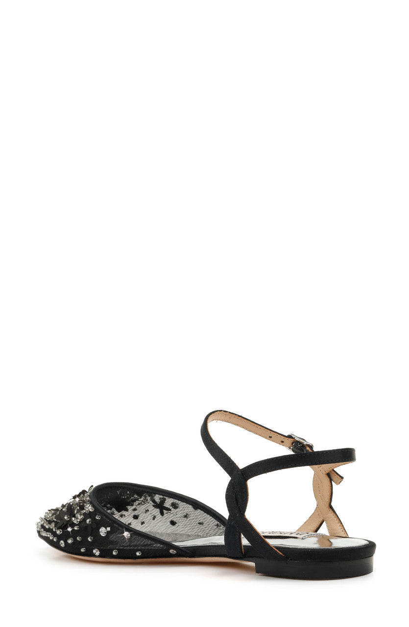 Black | Carissa Pointed Toe Flat