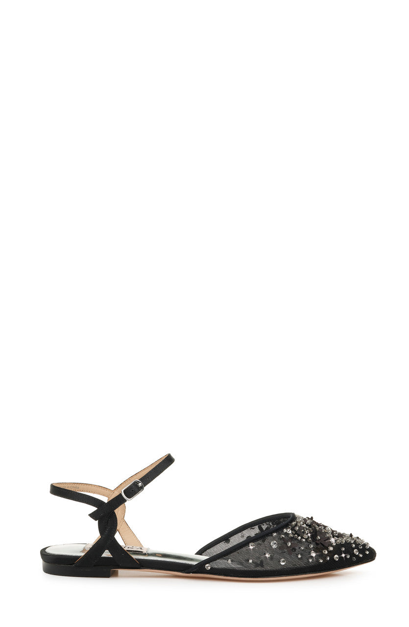 Black | Carissa Pointed Toe Flat