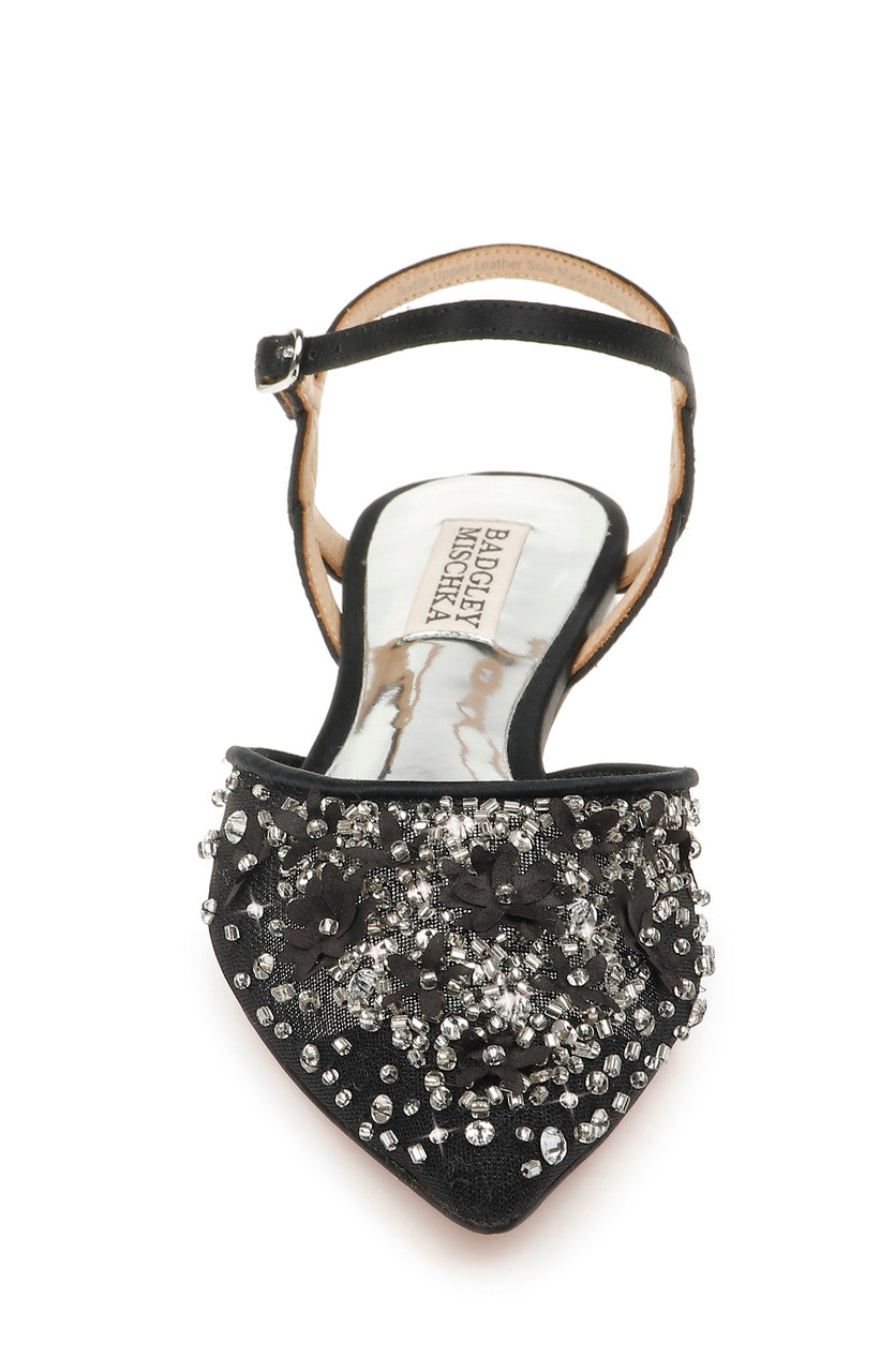 Black | Carissa Pointed Toe Flat