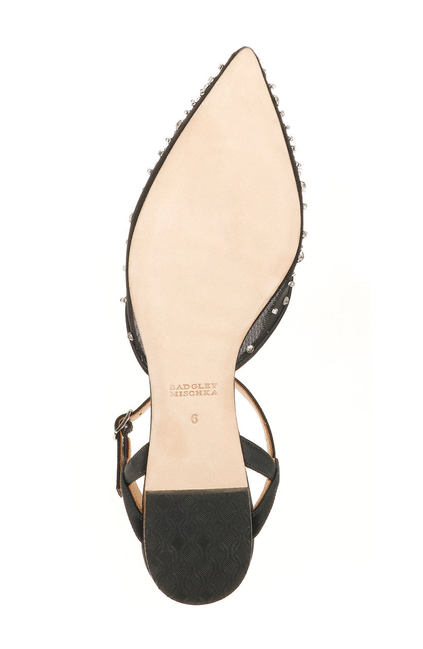 Black | Carissa Pointed Toe Flat