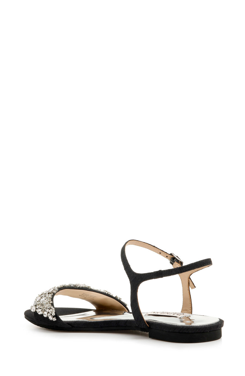 Black | Carmella Crystal Embellished Sandal