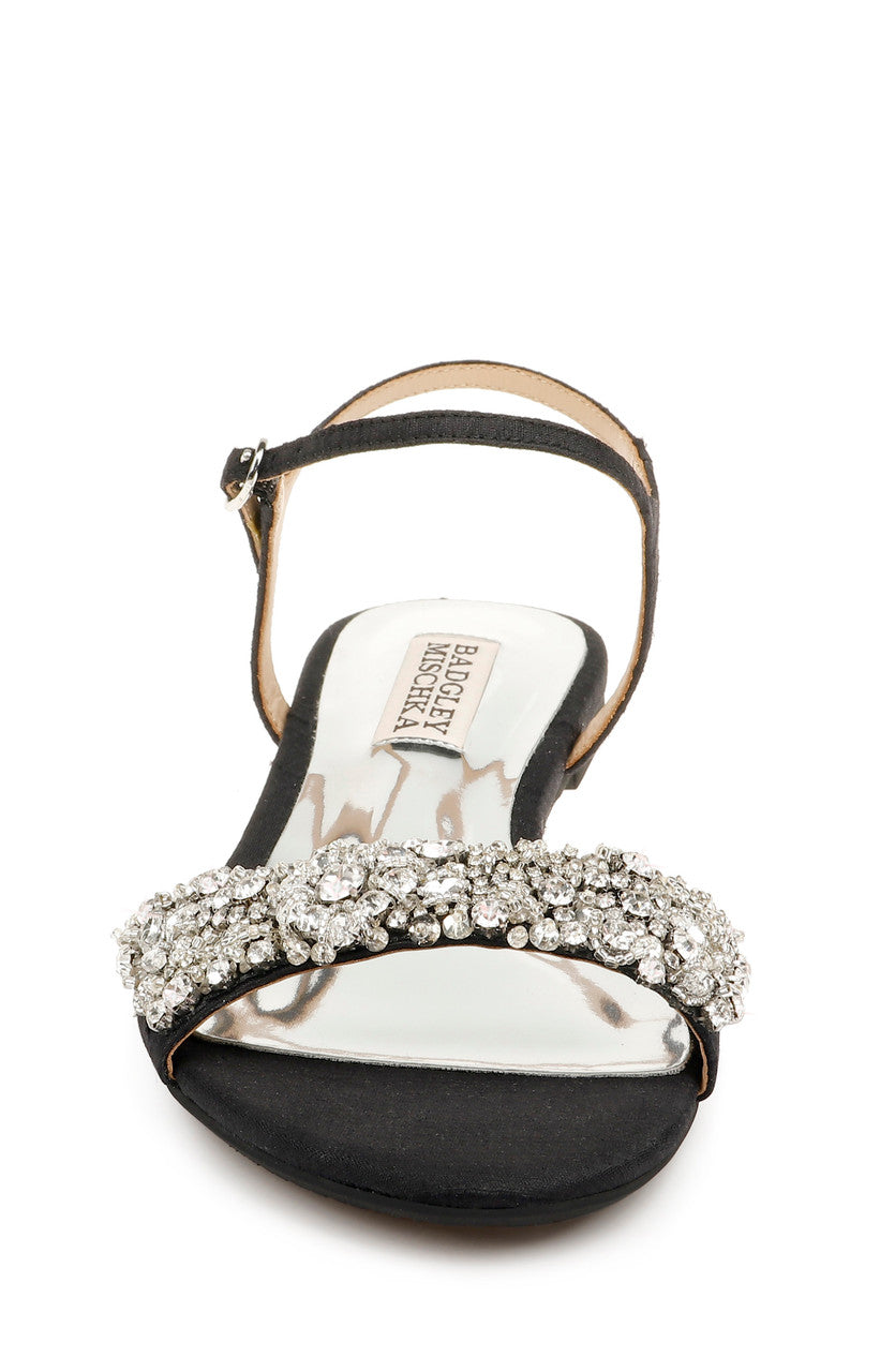 Black | Carmella Crystal Embellished Sandal