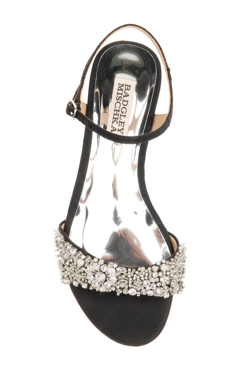 Black | Carmella Crystal Embellished Sandal