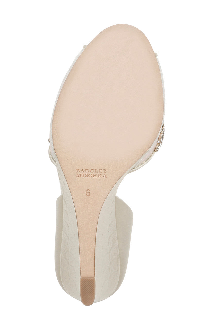 Ivory | Cashmere Peep Toe Wedge